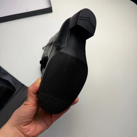 Women’s Victorian Lace Up Ankle Boots Vintage Round Toe Chunky Heel Boots NEW - Picture 6 of 9